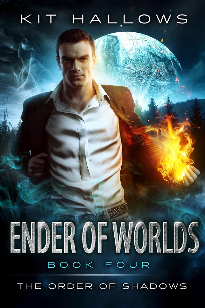 The book cover for Ender of Worlds by Kit Hallows